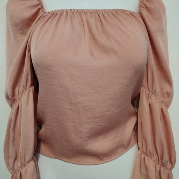 BCBGeneration - Pink Rose Balloon Blouse - Picture 5 of 14